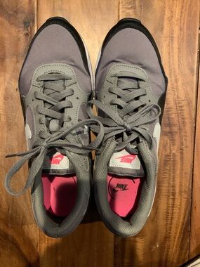 Nike Gray Shoes with Pink Insoles